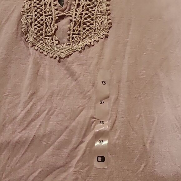 NWT Bke boutique womens dusty pink off the shoulder flowy shirt‎ - Picture 4 of 8